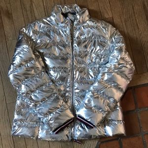 Tommy Hilfiger Silver Puffer Jacket